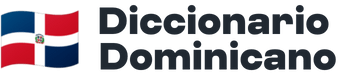 Logo del Diccionario Dominicano: la bandera dominicana junto al nombre